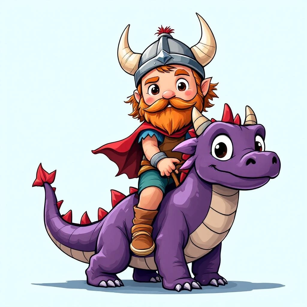 Viking and his friend